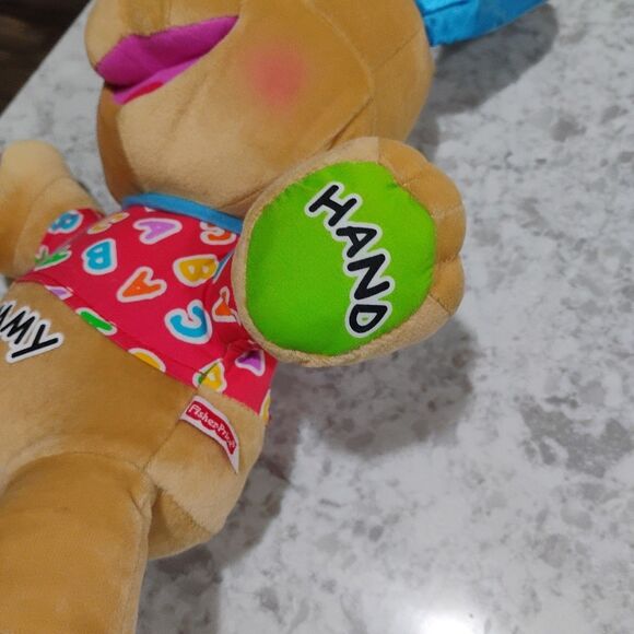 Fisher Price Laugh and Learn Dog Puppy ABC Talking Plush Musical Toy Learning - Picture 5 of 12